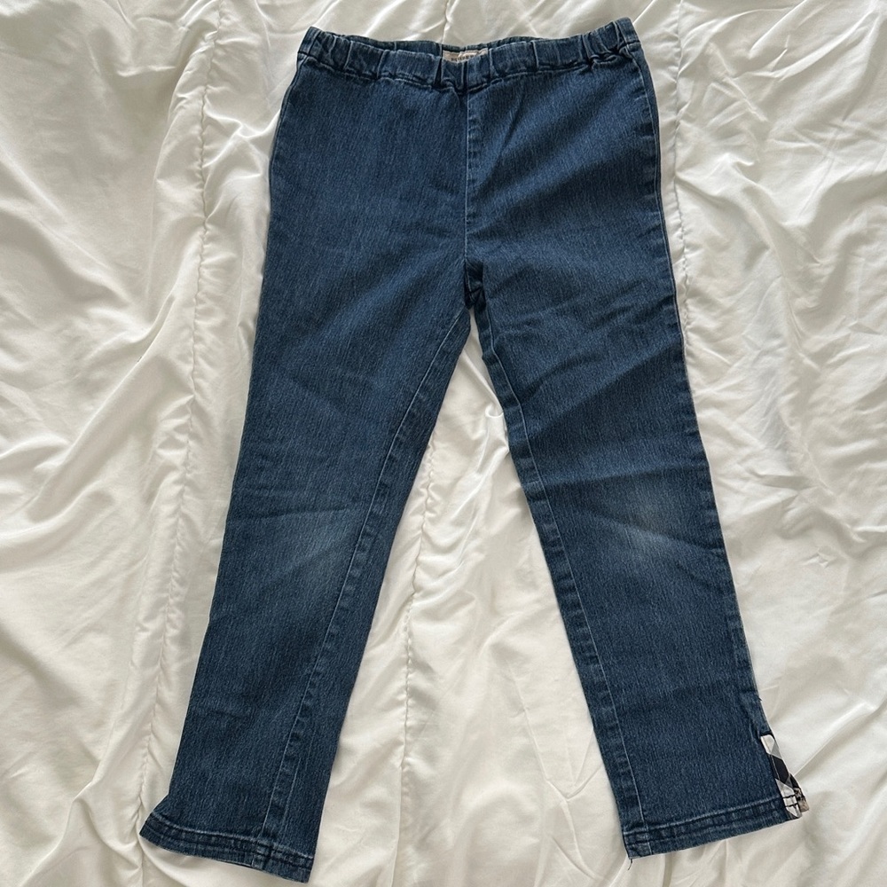 Burberry Kids Blue Denim Pants